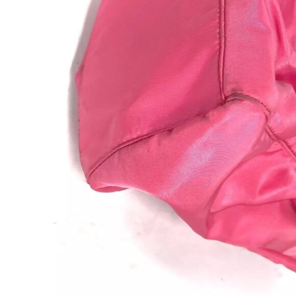 PRADA Shoulder Bag Bag Logo ribbon 2WAY bag Hand Bag Nylon pink - Picture 8 of 16